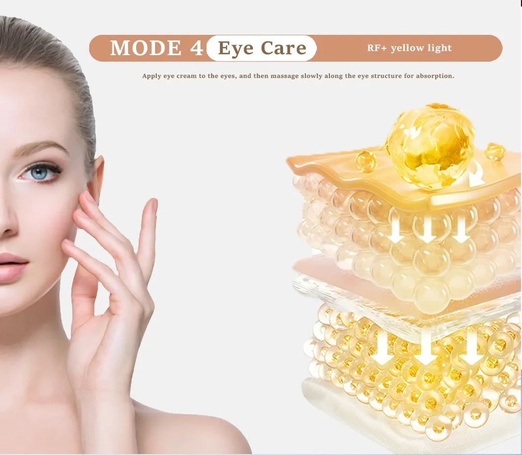 Professional Home Use Beauty Equipment Red Light Therapy Facial Massager RF+EMS Beauty Roller