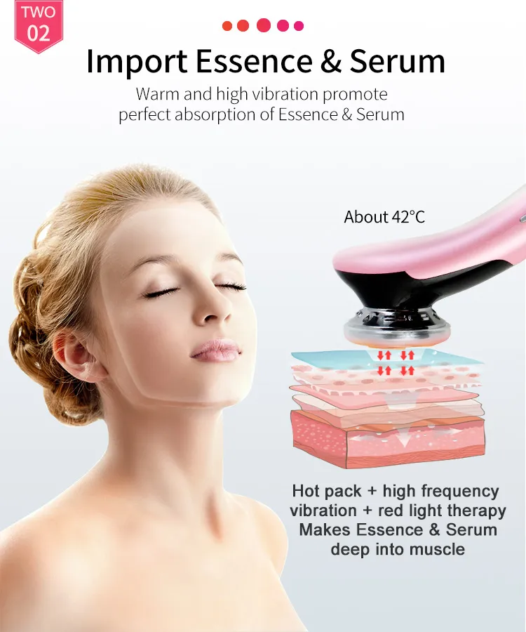 EMS Hot Cold Facial Massager with LED Photon Therapy Detail 4