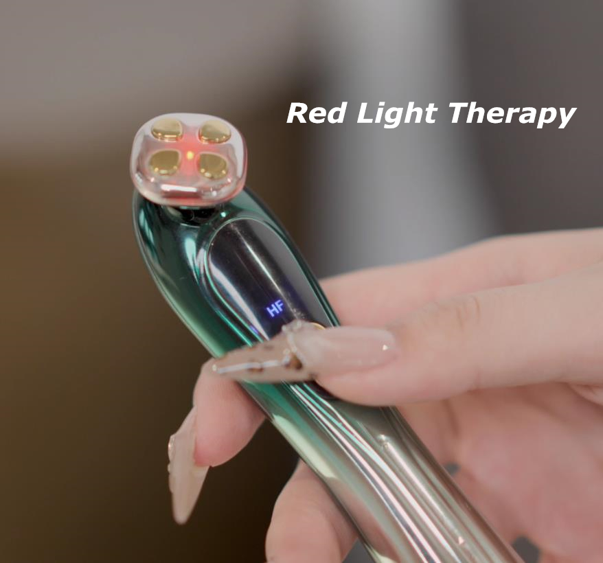 Facial High Frequency Vibration Dark Circle Remove Device Heating Compress Eye Massager