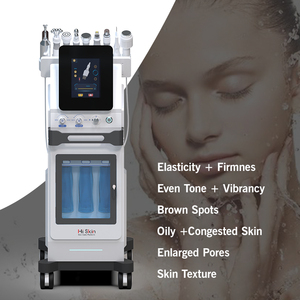 Aqua Facial Machine With 9 Different Handles Including Multi-Pole Microcurrent For Deep Cleansing &amp; Deep Skin Heating