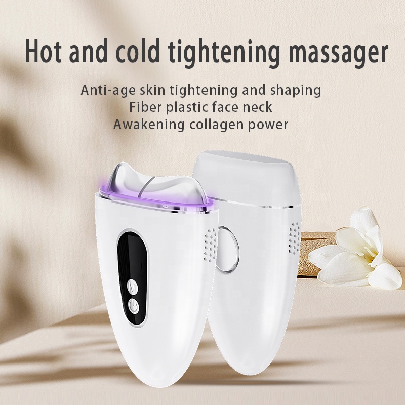 Trends Electric Guasha Heated Cooling Facial Beauty Massager Mini Vibration Massage Tool Hot Cold Beauty Device Body Massager