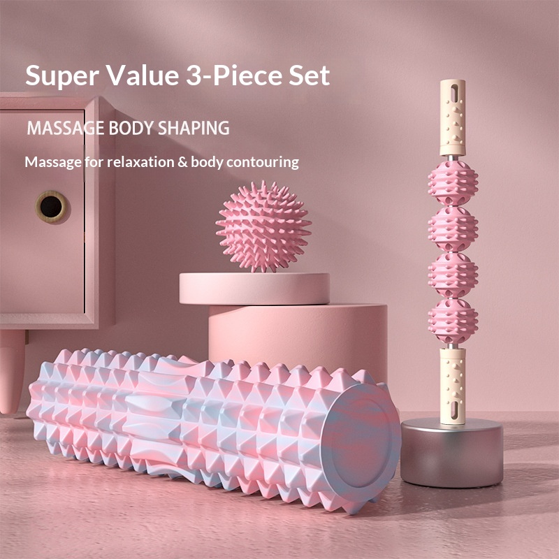 Rolling Massage Gadget Moon-Shaped Yoga Stick Home Solid Foam Roller Equipment For Relaxing Leg