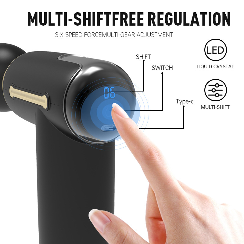 Handheld Hot &amp; Cold Massage Gun Mini Pocket Vibrators Deep Tissue for Body Waist Neck Facial Massager for Back Massage Hammer