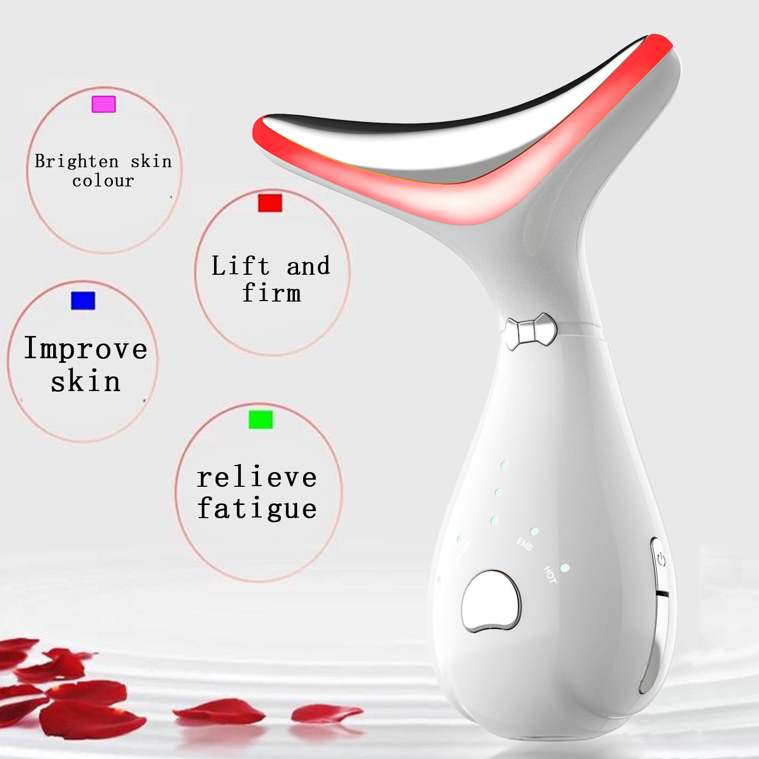 Kks Red Light Therapy Face and Neck Lifting Facial Massager Beauty Device Home Use Beauty Equipment