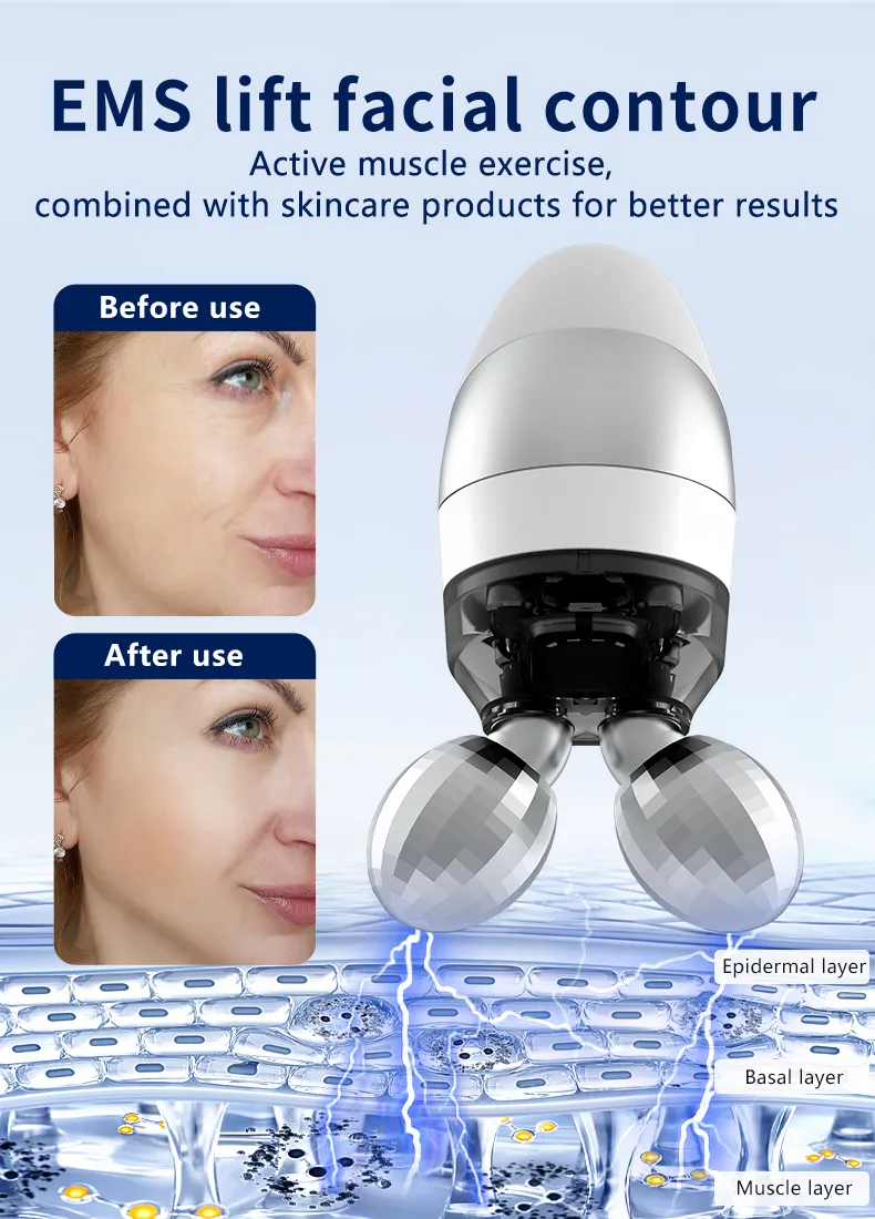 Pakiss Dual-Head Interchangeable Facial Massager