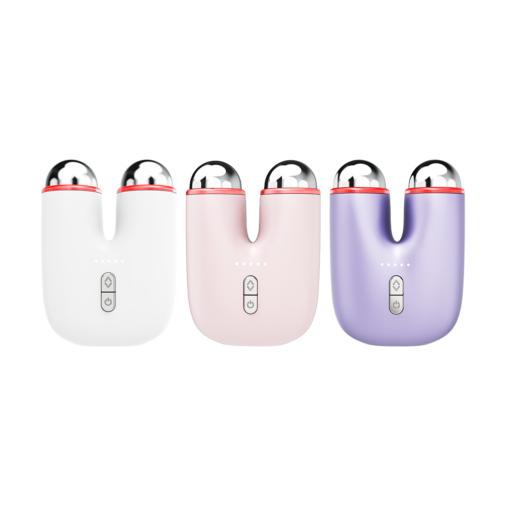 New Hand Held Beauty Device Face Lift Skin Tighten Firming Cool Microcurrent Mini Facial Toning Anti-Puffiness