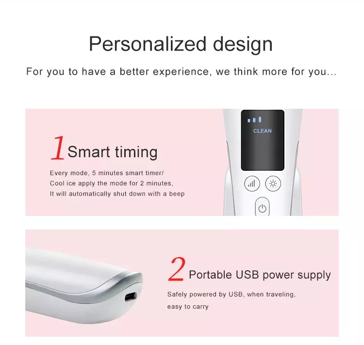Rechargeable Hot and Cold Beauty Instrument Electric Cool Warm Massage Device
