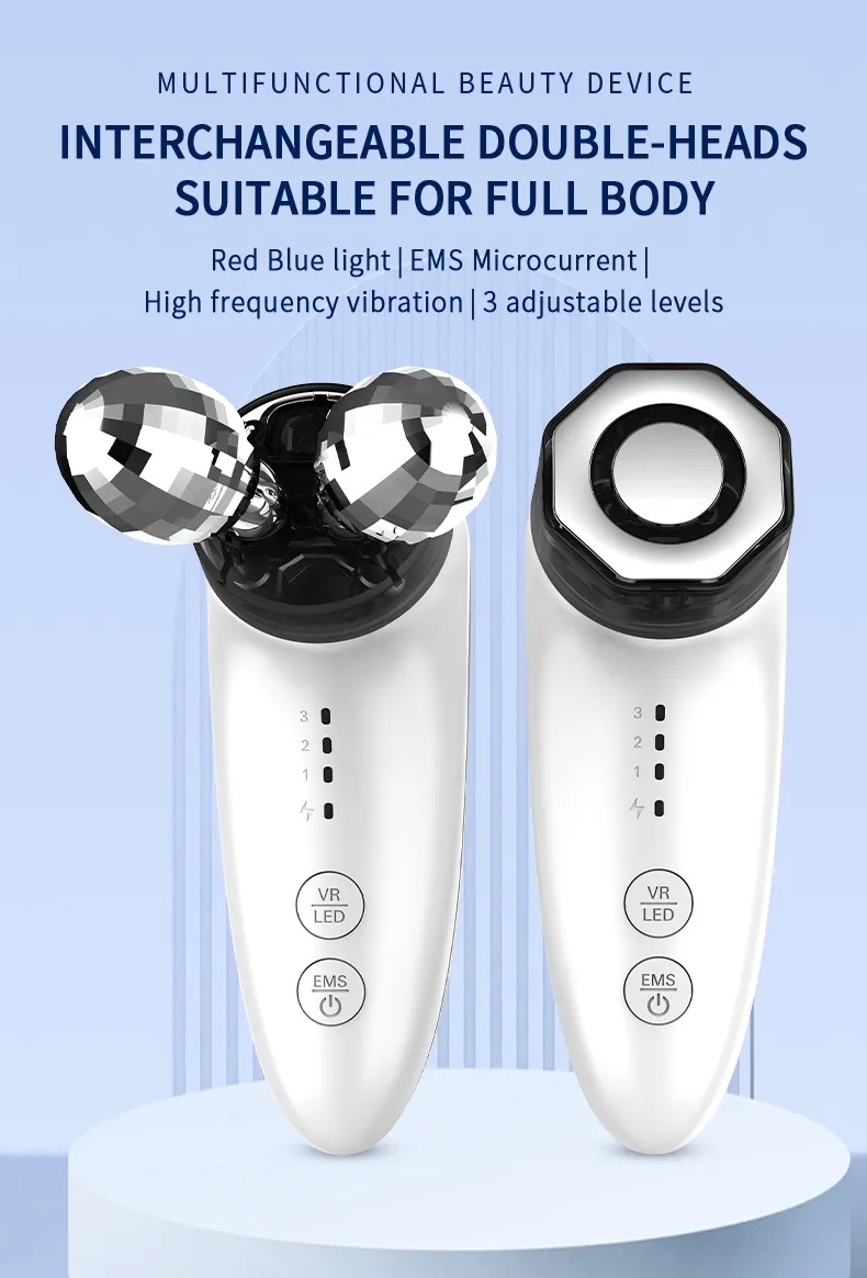 Pakiss Dual-Head Interchangeable Facial Massager