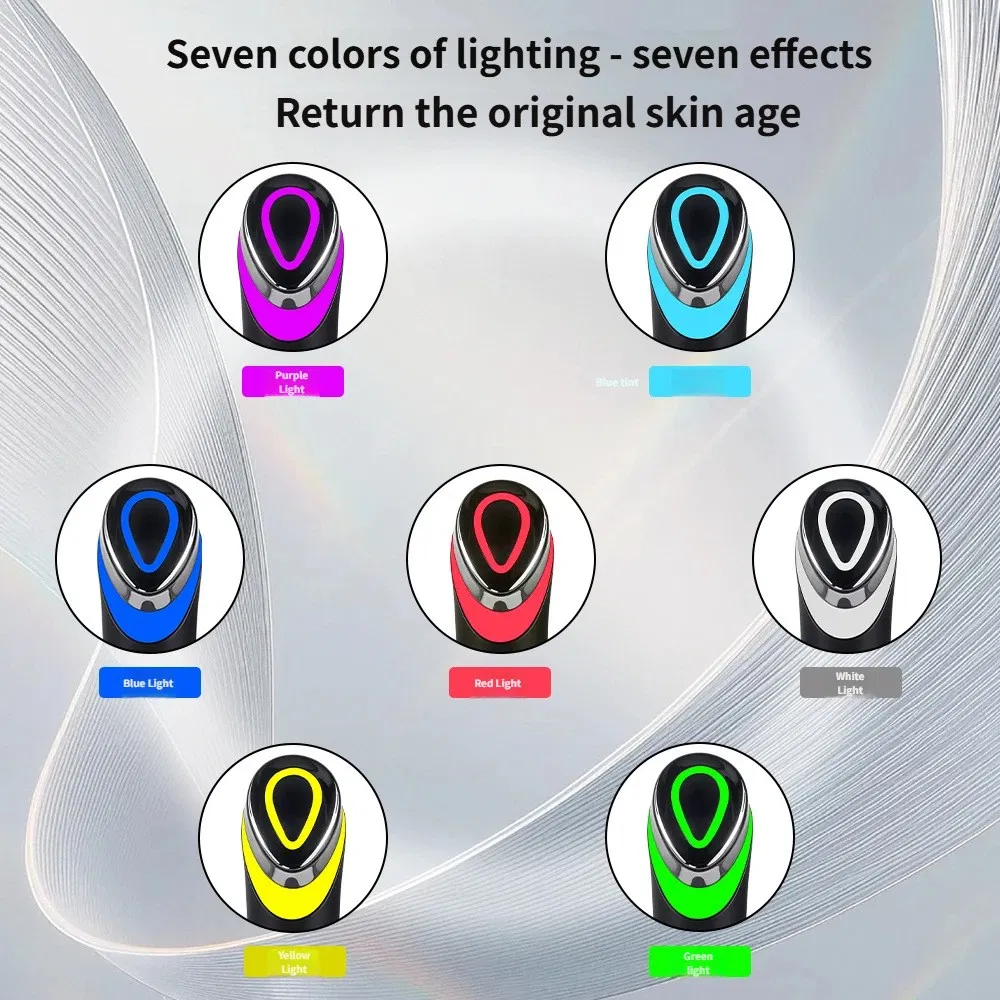 7 Color LED EMS Microcurrent Facial Massager