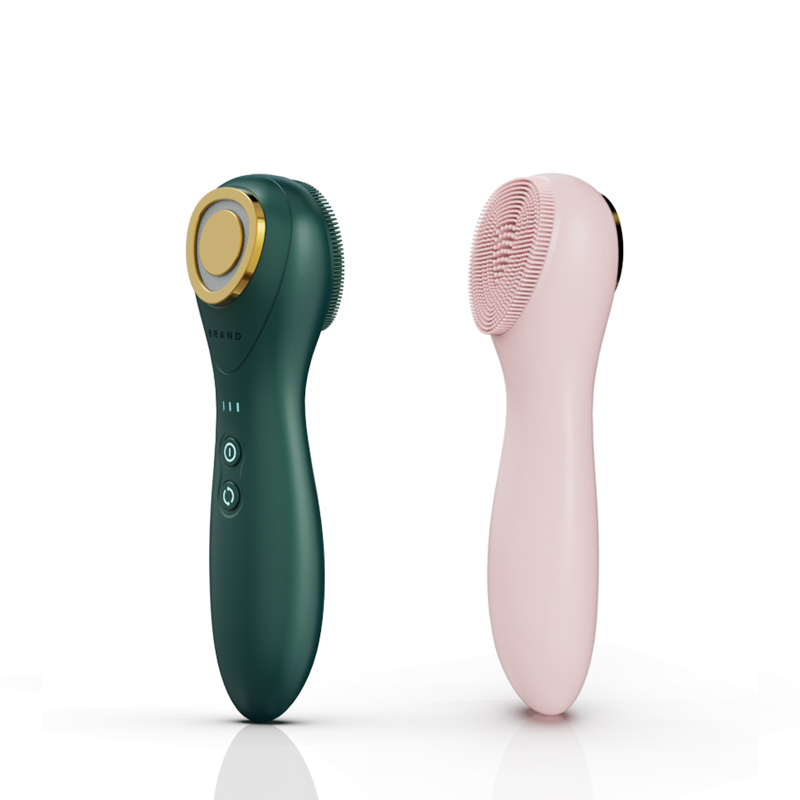 2024 New Arrival 2 in 1 Facial Cleansing Brush Face Massager With EMS Function