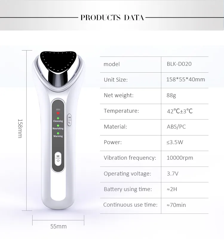 Heated Vibration Facial Massager