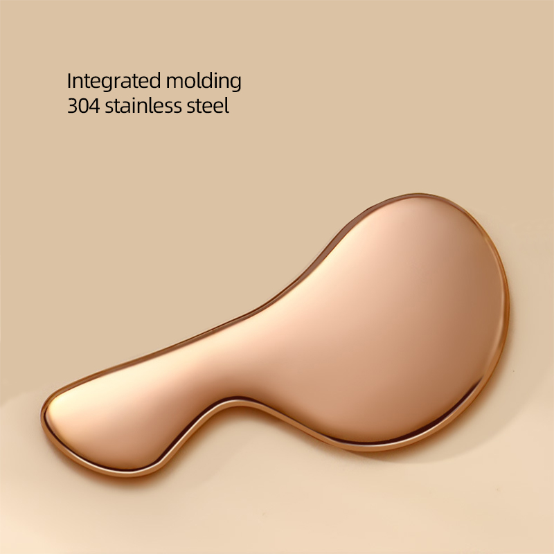 Free Private Label Body Guasha Massage Tool Facial Spatula 304 Stainless Steel Customized Gua Sha Face Massager Tool