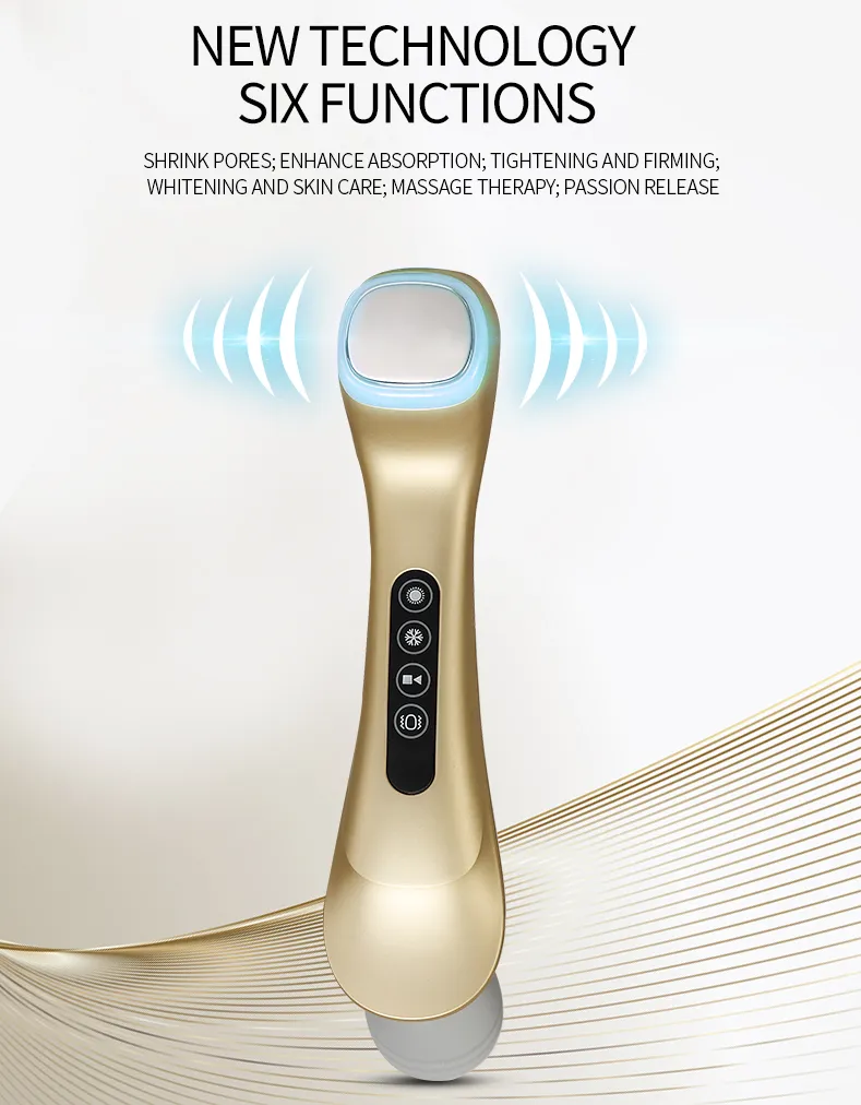 Galvanic Facial Cooling and Heating Vibration Beauty Massager