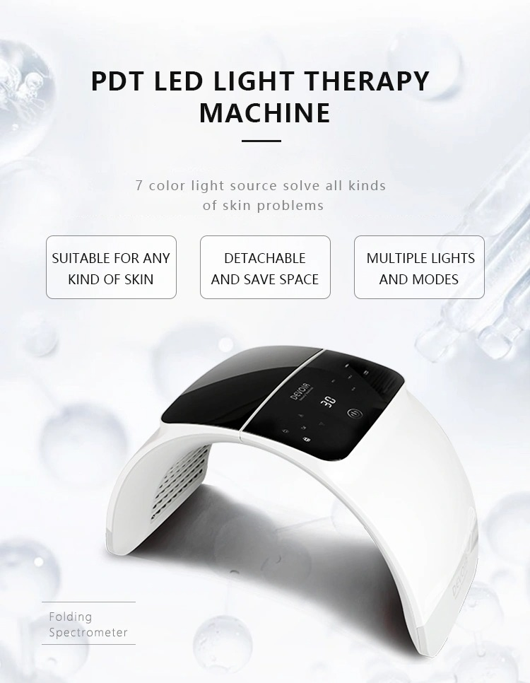 Portable Foldable LED Photon Therapy Skin Rejuvenation Facial Massager