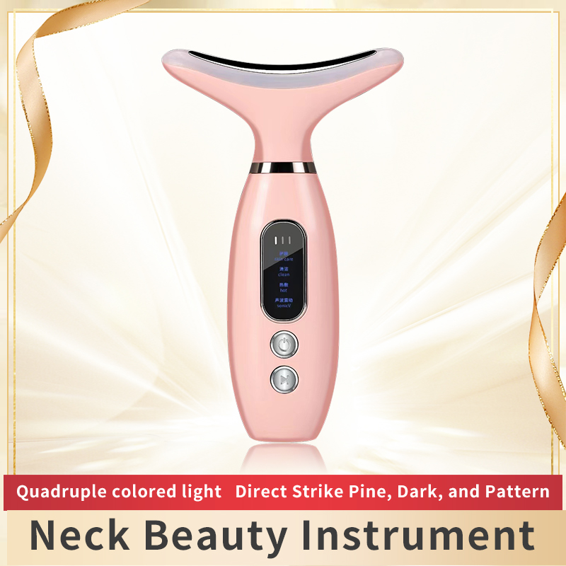 Electric Warm Compress Facial Massager Machine 4 Color Light Skin Care Anti Wrinkle Face Lifting Device