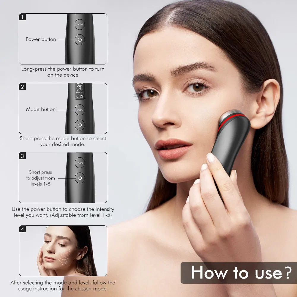 EMS Microcurrent Facial Massager Pore Tightening Beauty Device for Home Use