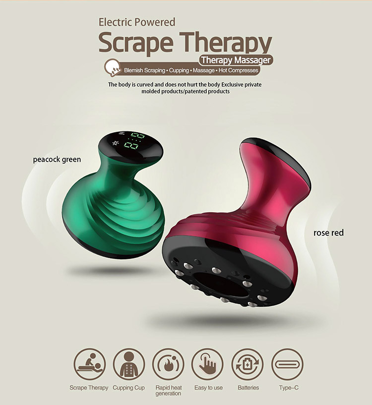 OEM ODM Negative Pressure Cupping Massager Touch Control Heating Function For Personal Daily Skin Friendly Body Care