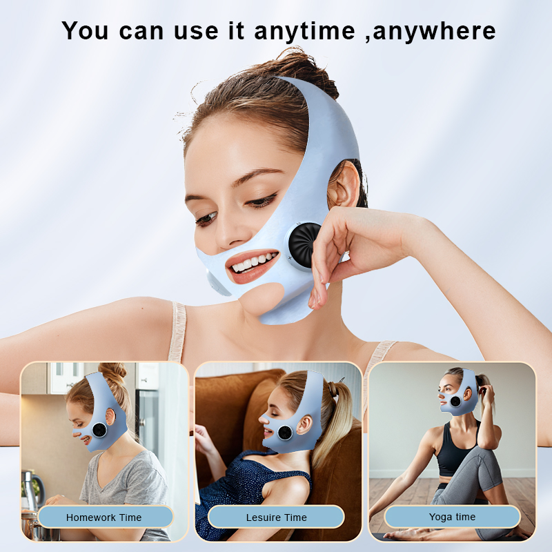8 Modes 19 Levels EM S Microcurrent Face Lift Bandage V Face Slimming Anti Wrinkle Double Chin Remover Skin Rejuvenation Neck
