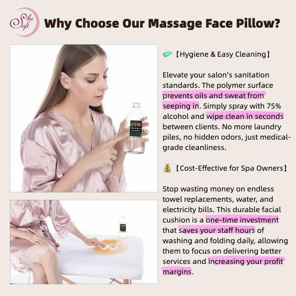 Waterproof Gel Spa Face Cushion Hygienic Face Rest Pad And Facial Rest Cushion For Massage Tables