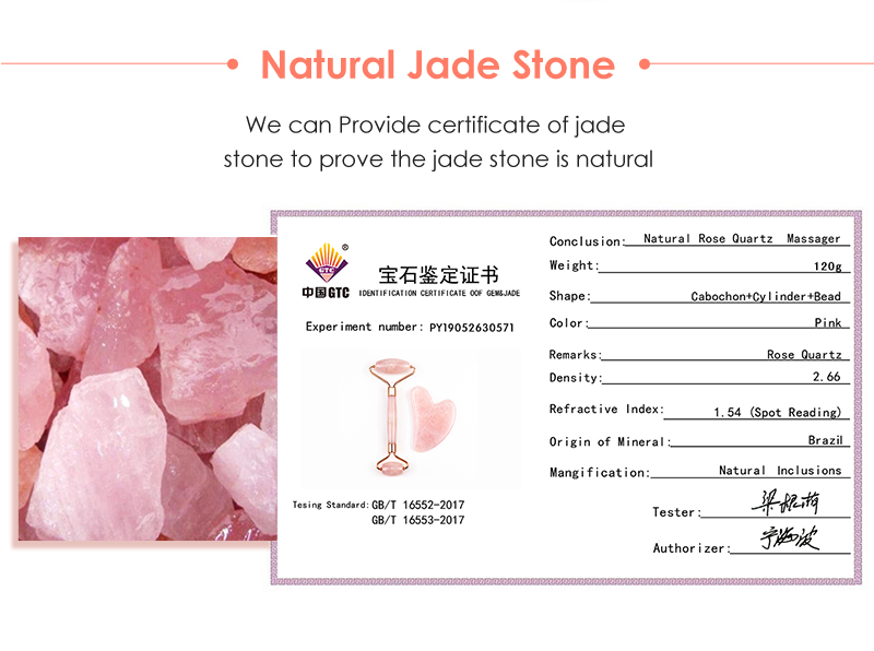 Wholesale High Quality Natural Private Label Whitening Crystal Rose Quartz Black Guasha Facial Massage Jade Roller with Box