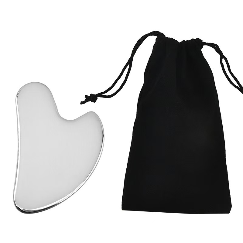 Rose Milare Customized Stainless Steel Heart-Shaped Facial Full Body Shaving Beauty Board Massage Tool For Home Use Model