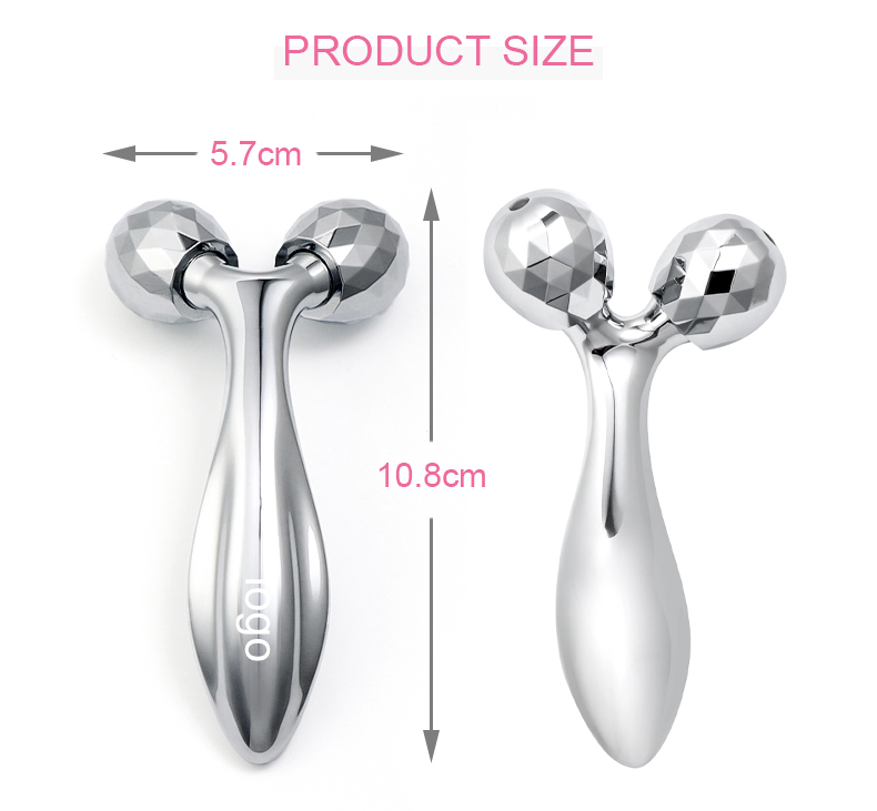 Personal Care Anti Wrinkle Facial Lifting Rollers Y Shape 3D Massager Face Neck Jingwang GLY21009 Manual-Wired