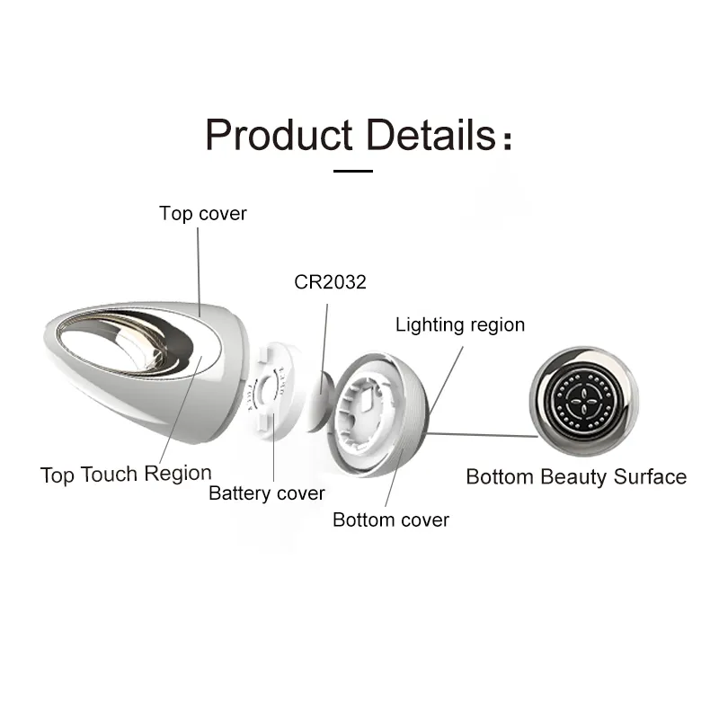Multifunctional Beauty Equipment Anti Wrinkles Facial Lifting Microcurrent Magnetic Introducer High Frequency Vibration Electric Face Massager
