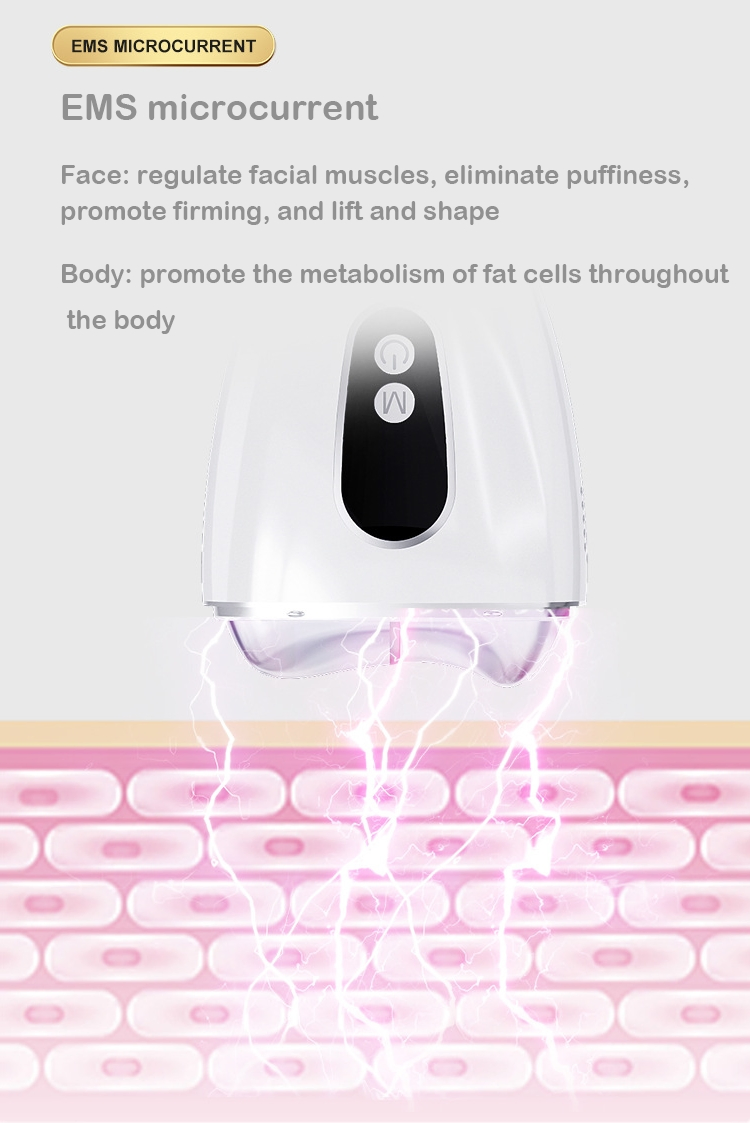 Cold Compress Beauty Instrument Home Facial Massager Scraping Instrument Hot Compress Micro Current Vibration Beauty Lamp