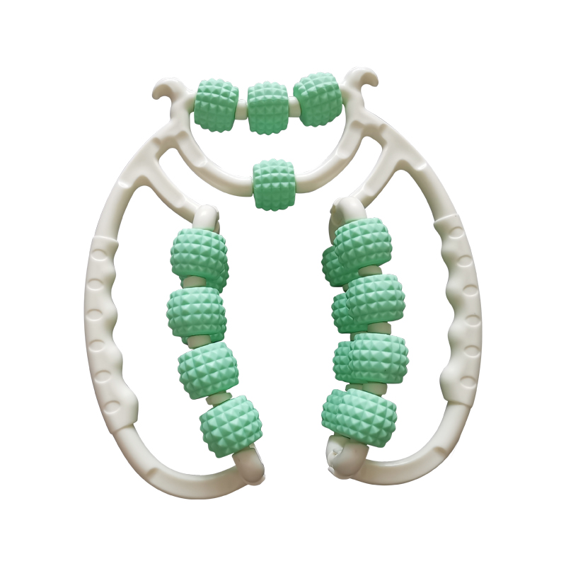 20-Wheel Muscle Relax Roller Massager Deep Tissue Yoga Exercise Leg Clamp Roller Fitness Clamp Roller With Wheels