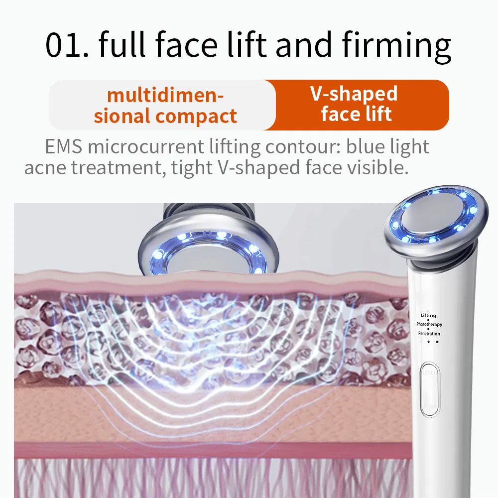 Home Use Beauty Equipment EMS Microcurrent Facial Toning Skin Care Rejuvenation Device