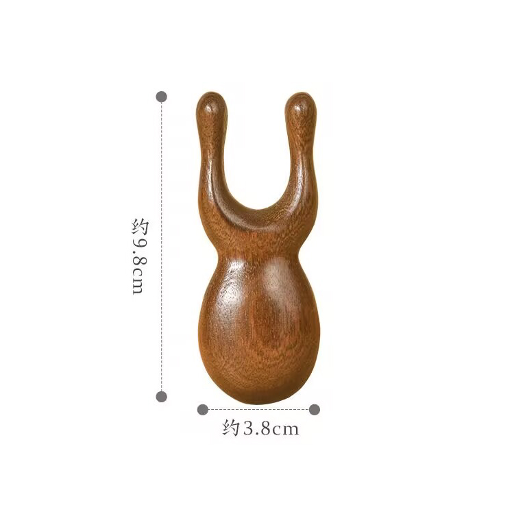 OEM LOGO Natural Wooden Nose Guasha Massage Tool Eyes Facial Manual Massager Tool Hand Held Massage Tool
