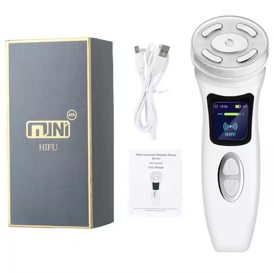 Hifu 4th Facial Wrinkles Removal Ultrasonic RF Skin Tightening Face Massager