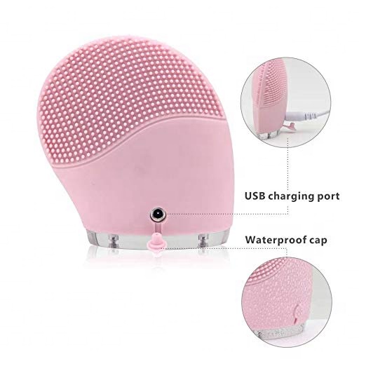Luxury Facial Brush Portable Mini Skin Care Massage Electric Facial Brush Sonic Facial Cleansing Brush Electric