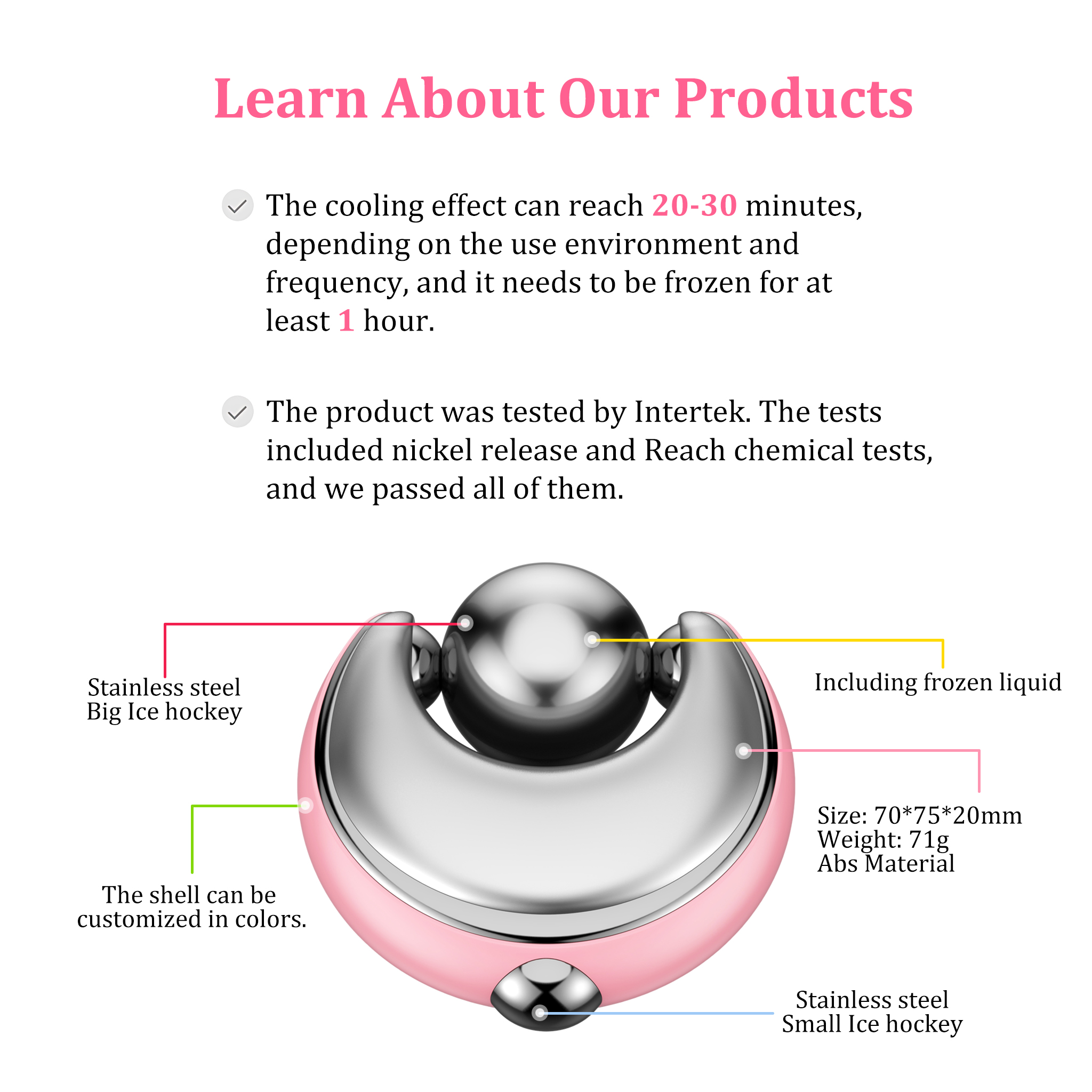 High Value For Money Cooling Stainless Steel Ice Globes - Professional Facial Massage Tools For Daily Refreshing &amp; Depuff