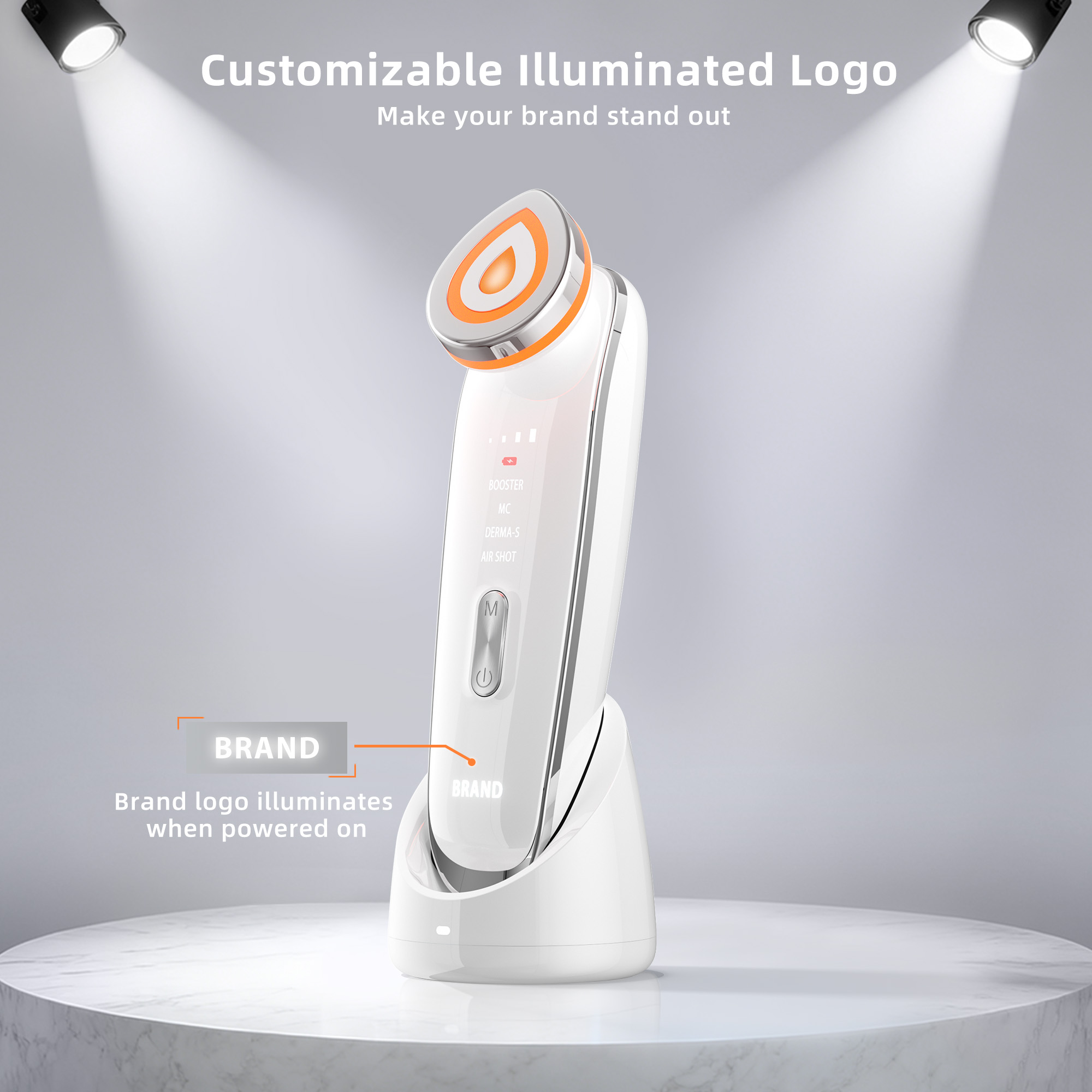 Trends Korean Multifunctional Beauty Instrument Booster MC Air Shot Deep Pore Cleaning Face &amp; Neck Lifting Massager Custom LOGO