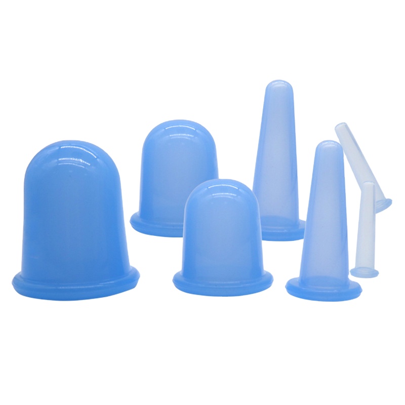 Wholesale Body Vacuum Therapy Professional Silicone Set Face Machine Silicone Massage Equipment Facial Cupping Tool