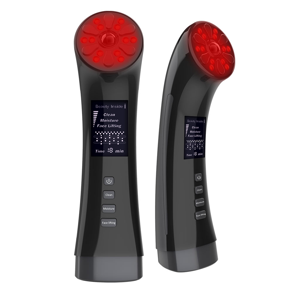 4-in-1 Facial Massager for Face &amp; Neck Skin Rejuvenation Lifting &amp; Tightening Reduces Wrinkles &amp; Puffiness Enhances Infusion
