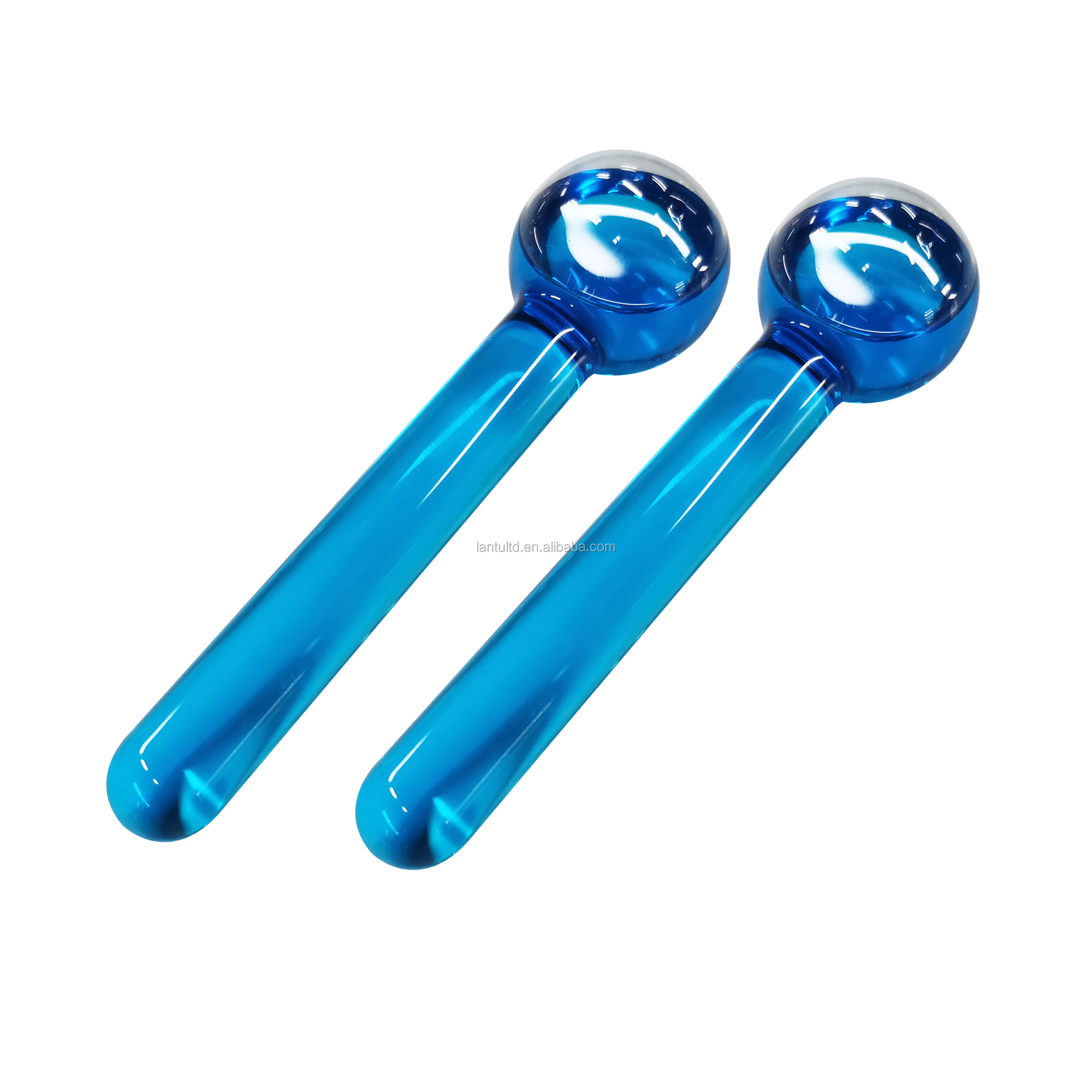 Custom Private Label Glass Ice Globes Beauty Massage Freezer Cooling Facial Tool Face Lift Skin Tightening Free Ice Globes