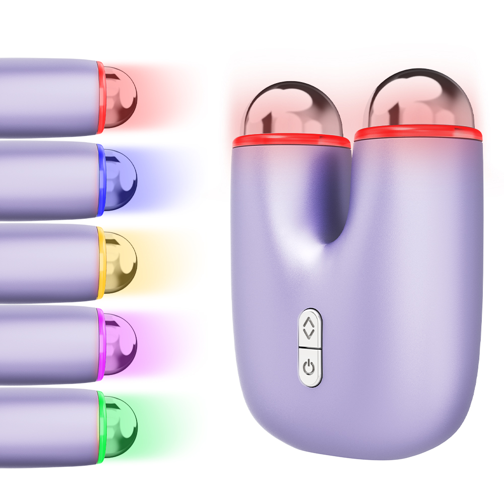 New Hand Held Beauty Device Face Lift Skin Tighten Firming Cool Microcurrent Mini Facial Toning Anti-Puffiness
