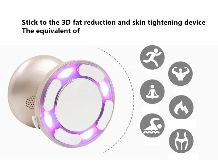 Portable Rechargeable USB Cable Anti Cellulite Photon Light Body Slimming Beauty Device for Home Application