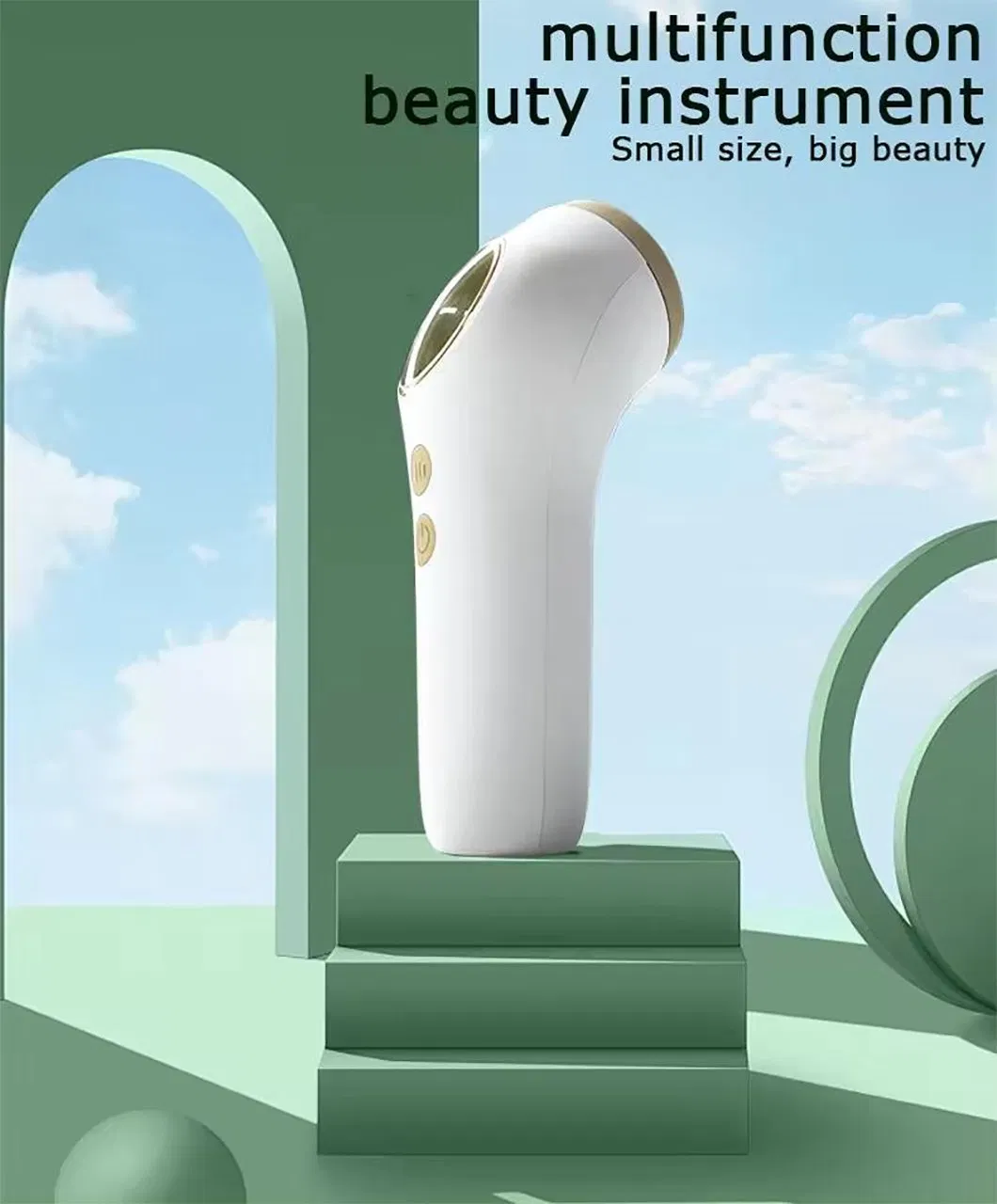 Professional Home Use Beauty Equipment Red Light Therapy Facial Massager RF+EMS Beauty Roller