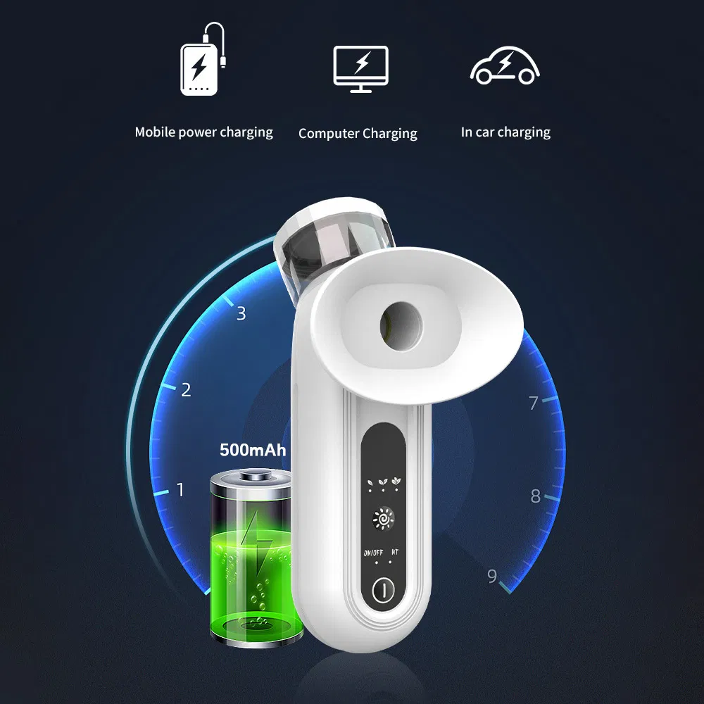 Cool Heat Compress Eye Skin Care Moistening Beauty Device Hot Portable Rechargeable Facial Nano Mist Sprayer