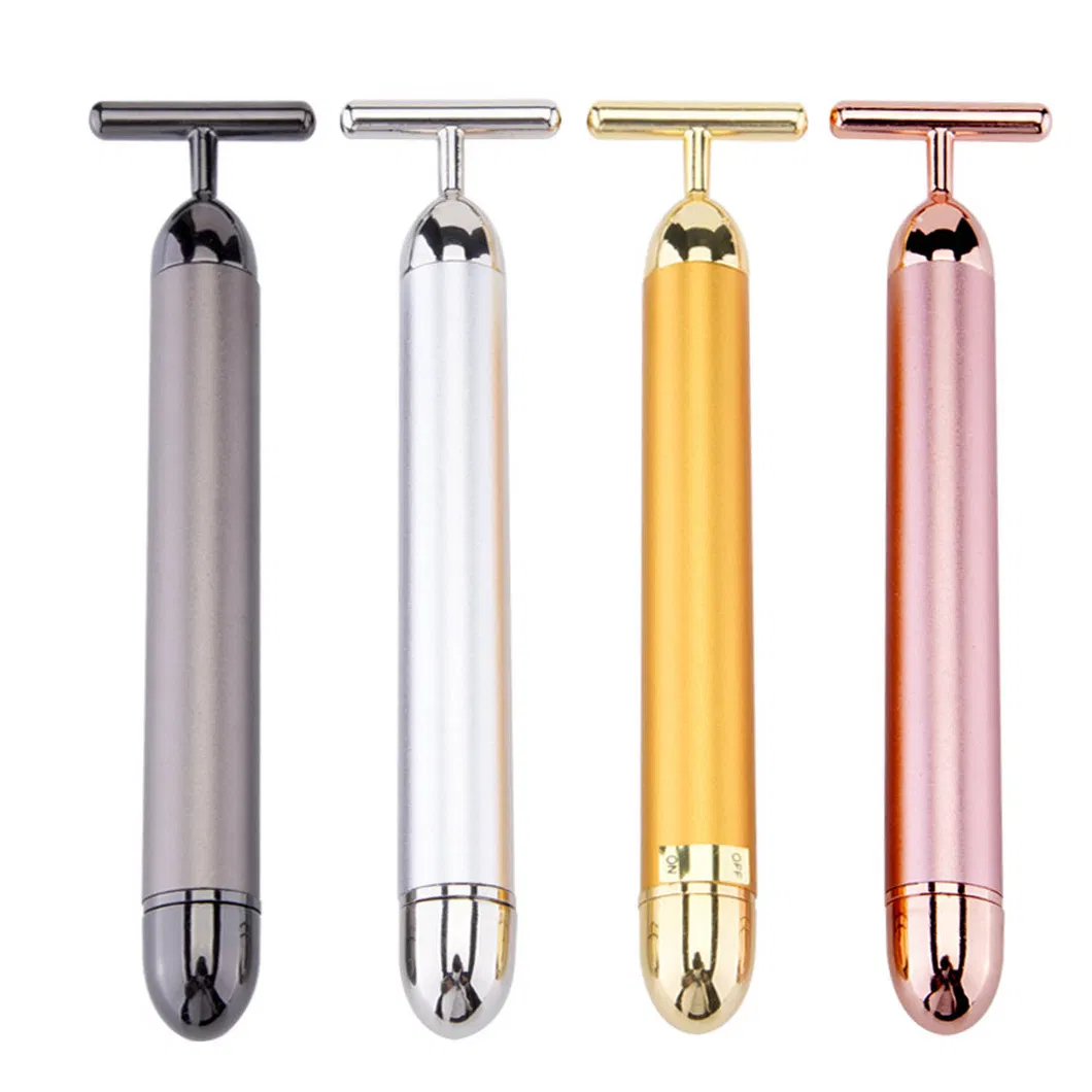 Gold Face Massager 24K Gold Beauty Bar Facial Vibration Massager