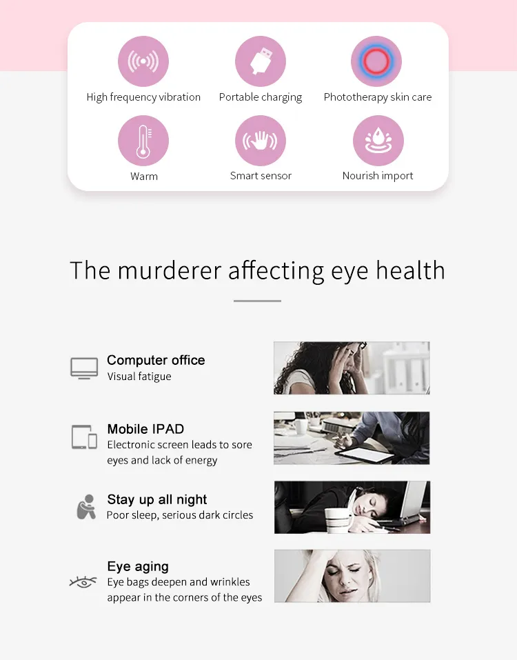 Portable Rechargeable Skin Whitening Face Slimming Eye Bag Reducing Machine Face Lift Beauty Device Detailed View 2