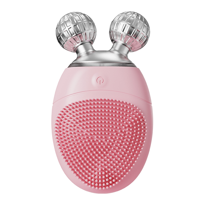 3-in-1 Electric Facial Massager Cleaning Tool Soft Silicone Exfoliating Face Scrubber Cleansing Brush for Wrinkles and Lifting