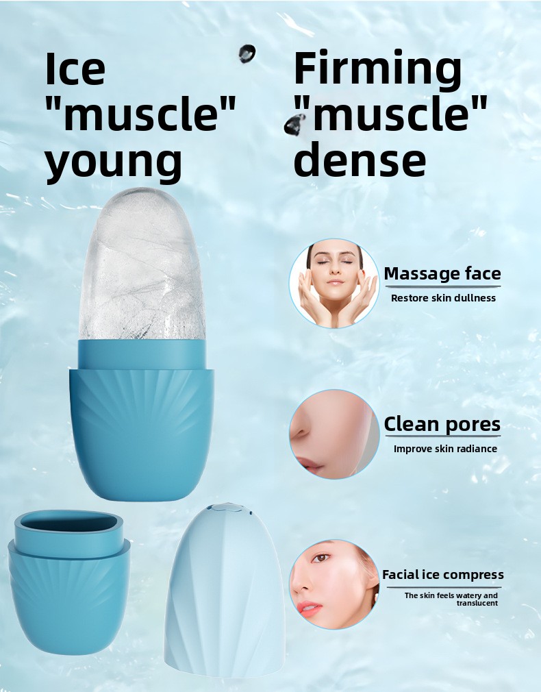 Silicone Face Ice Cube Roller Massager