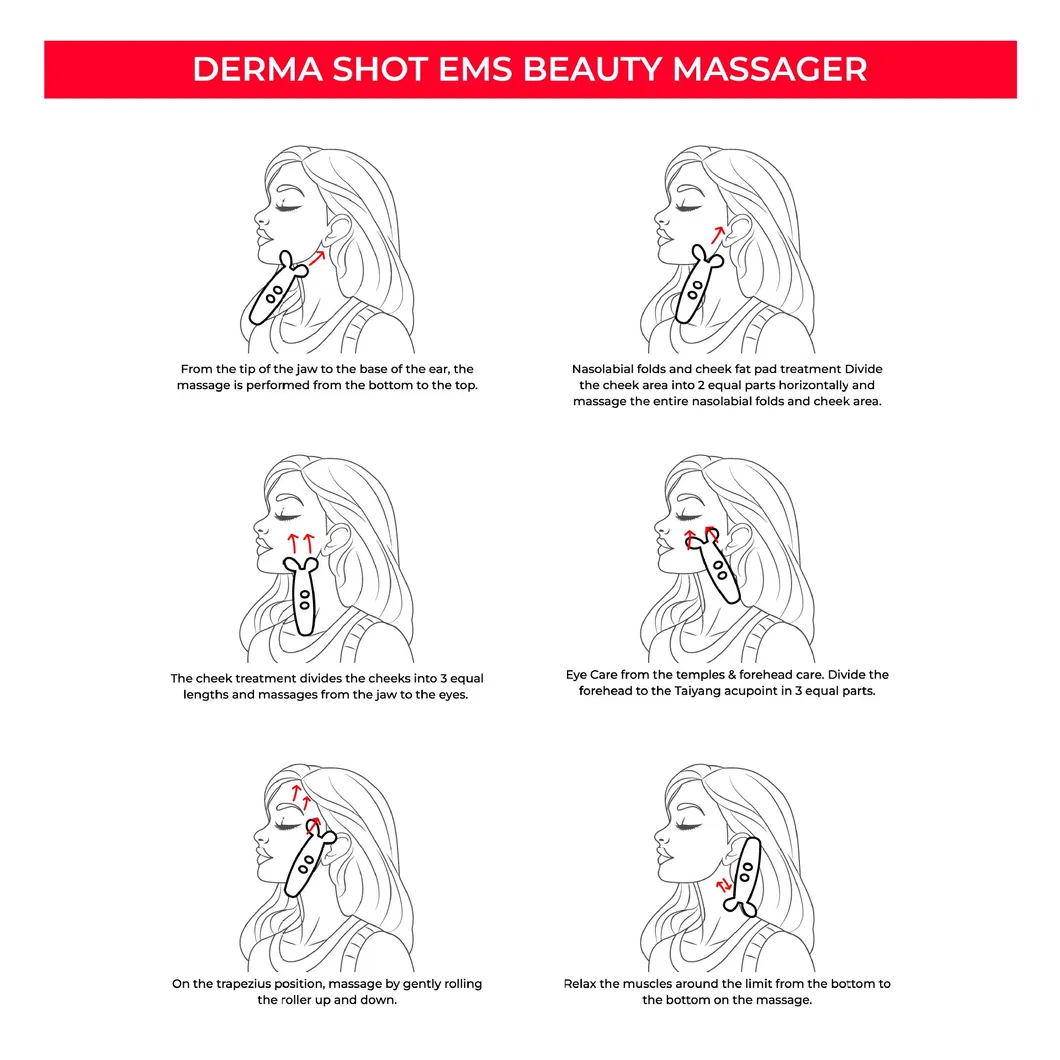 EMS Facial Massager Vibration Facial Massager Portable Beauty Device
