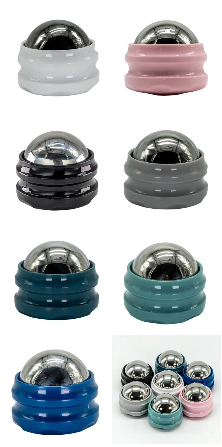 Stainless Steel 2in1 Facial Massage Ball for Face Body & Foot Skin Tightening & Anti-Aging Enhances Serum Absorption
