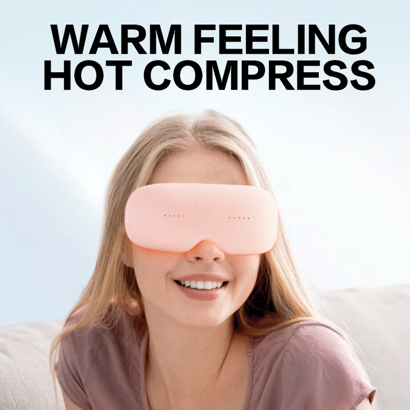 Wireless Soothing Heat Eye Massage Portable 4D Air Pressure Music Vibration 3 Modes Smart Eye Care Massage