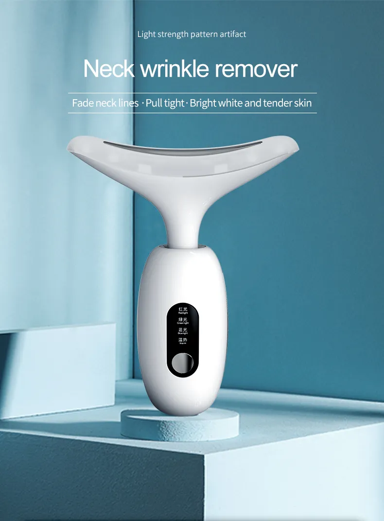 RF EMS LED Electric Neck Beauty Facial Massager